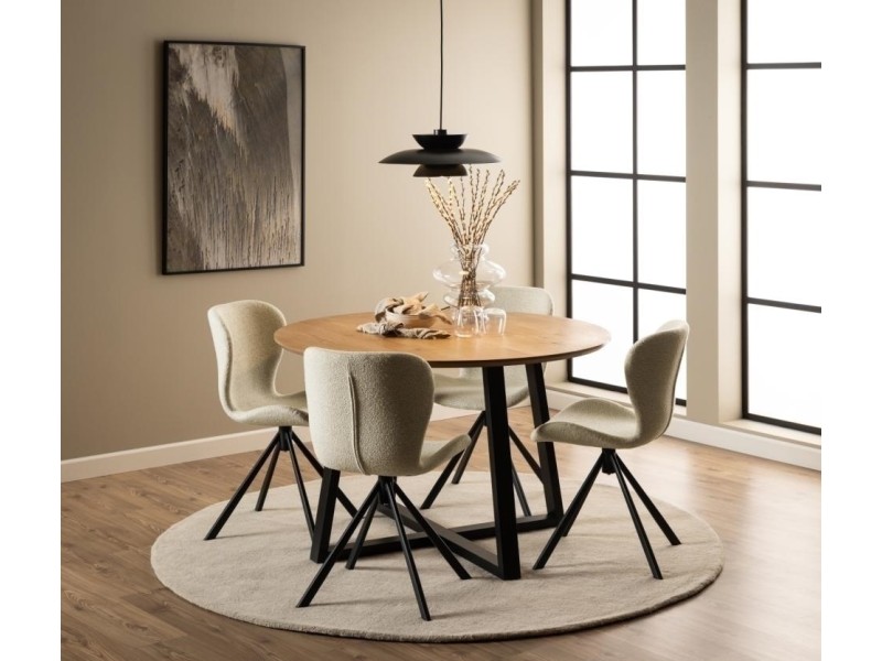 Krzesło obrotowe Batilda kremowe Monza 90 - ACTONA